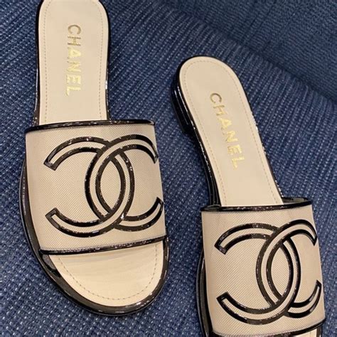 chanel transparent sandals.